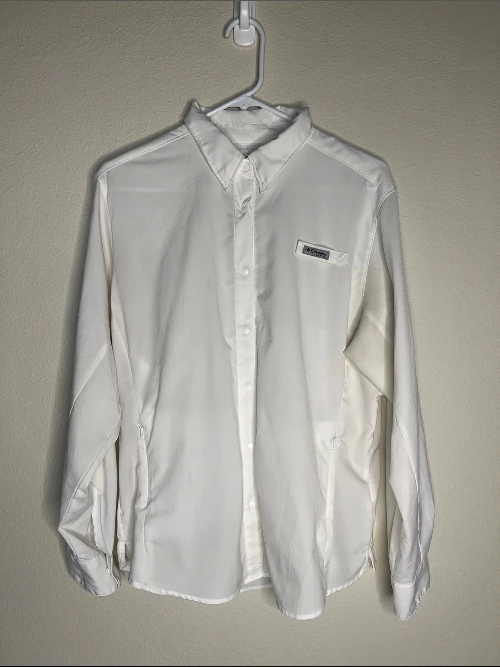 Columbia Women's White Casual Button-Down Shirt